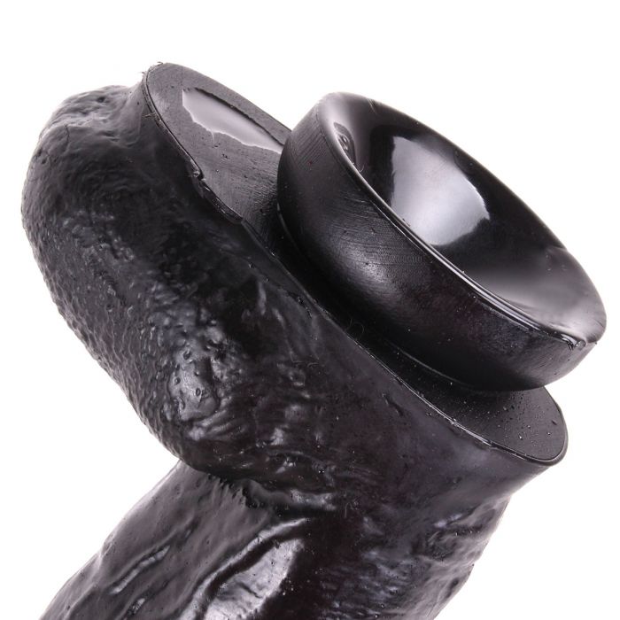 Dinoo - Monster - Gode XXL - 28 x 5,5 cm - Noir-Erotiekvoordeel.nl