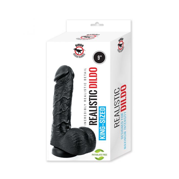 Dinoo - Scream - Gode XXL - 23 x 5,5 cm - Noir-Erotiekvoordeel.nl