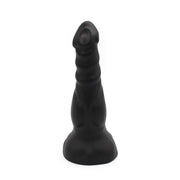 Dinoo - XXL Anaal Dildo - Amorino - 25.5 x 7.4 cm - TPE - Zwart-Erotiekvoordeel.nl