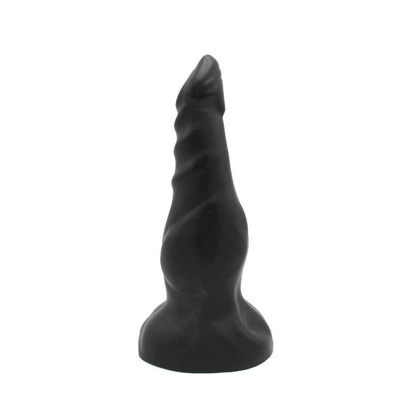 Dinoo - XXL Anaal Dildo - Amorino - 25.5 x 7.4 cm - TPE - Zwart-Erotiekvoordeel.nl