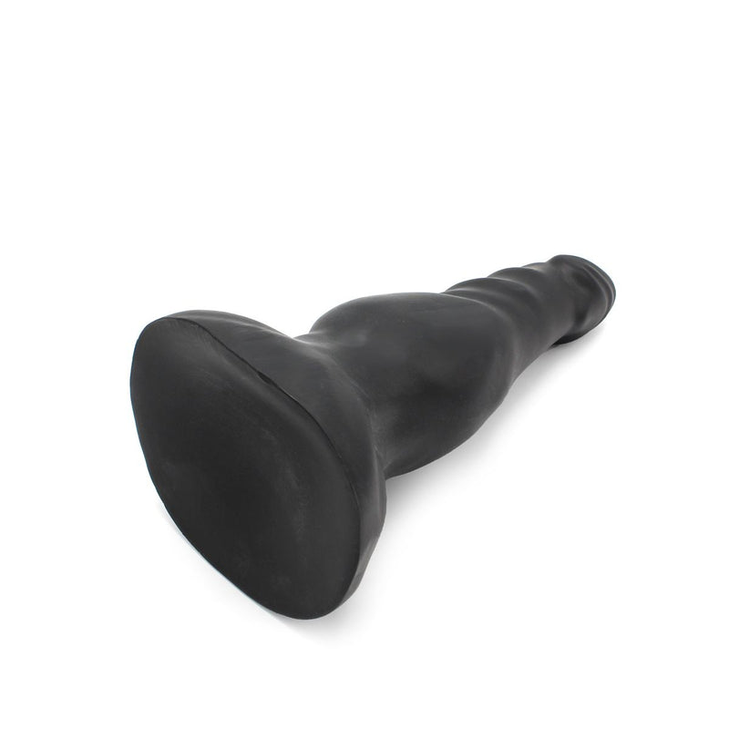 Dinoo - XXL Anaal Dildo - Amorino - 25.5 x 7.4 cm - TPE - Zwart-Erotiekvoordeel.nl