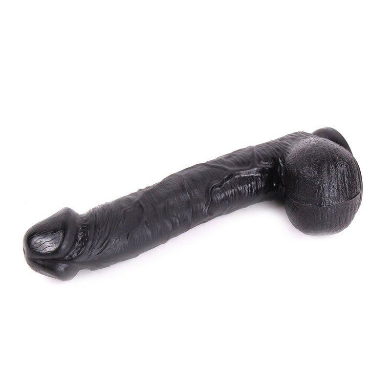Dinoo - Curve - XXL Dildo - 31 x 5.5 cm - Zwart-Erotiekvoordeel.nl