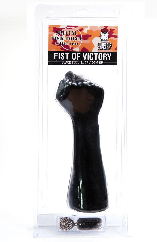 Domestic Partner - Fist of Victory - Dildo - 26 x 9 cm - Zwart-Erotiekvoordeel.nl