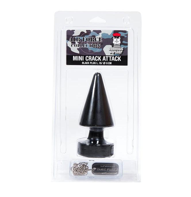 Domestic Partner - Mini Crack Attack - Buttplug - 15 x 6 cm - Zwart-Erotiekvoordeel.nl