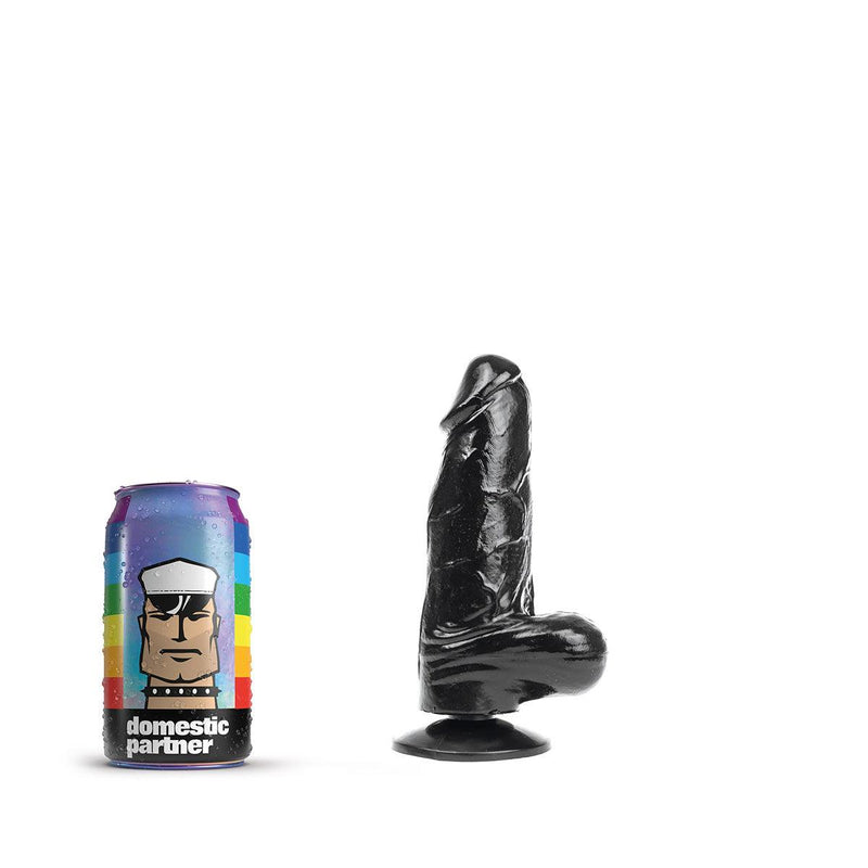 Domestic Partner - Panzer - Dildo - Małe - 17 X 4,9 Cm - Czarne-Erotiekvoordeel.nl