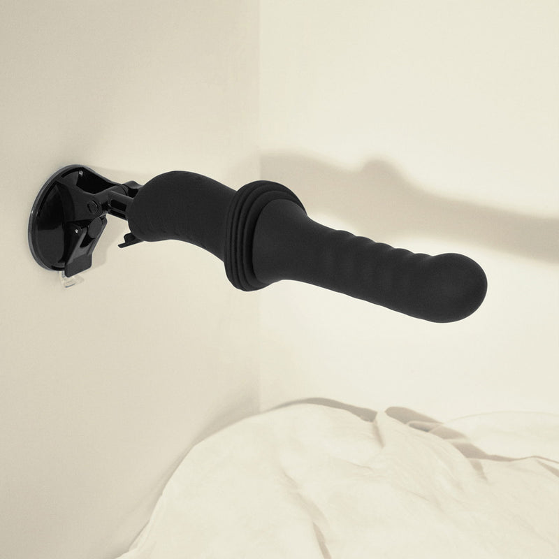 Dorcel - Deep Orgasm - Vibrador con función de empuje - Calentable - Con ventosa - Negro-Erotiekvoordeel.nl