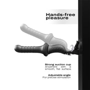 Dorcel - Deep Orgasm - Vibrador con movimientos de vaivén - Calentable - Con ventosa - Negro-Erotiekvoordeel.nl