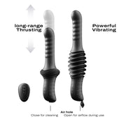 Dorcel - Deep Orgasm - Vibrador con movimientos de vaivén - Calentable - Con ventosa - Negro-Erotiekvoordeel.nl