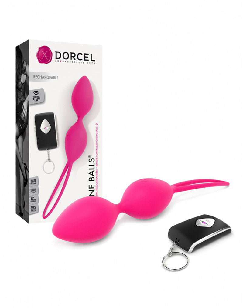 Dorcel - Divine Balls - Boules de geisha vibrantes - Rose-Erotiekvoordeel.nl