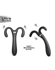 Dorcel - Infiniite Joy - Multi Vibrator - Met Twee 360° Flexibele Armen - Zwart-Erotiekvoordeel.nl
