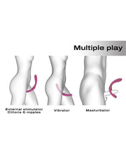Dorcel - Infinite Joy - Multi Vibrator - Met Twee 360° Flexibele Armen - Roze-Erotiekvoordeel.nl