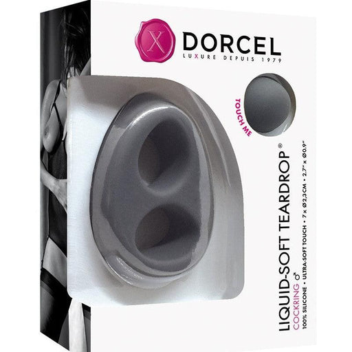Dorcel - Liquid Soft Teardrop - Siliconen Rekbare Cockring - Opening voor Penis en Opening voor Testikels-Erotiekvoordeel.nl