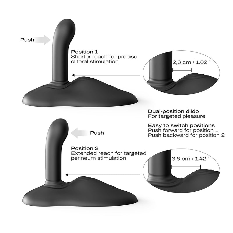 Dorcel - Power Ride - Vibratore a mani libere - Con funzione di pulsazione - Zwart-Erotiekvoordeel.nl