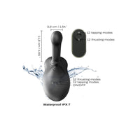 Dorcel - Power Ride - Vibratore a mani libere - Con funzione di pulsazione - Nero-Erotiekvoordeel.nl