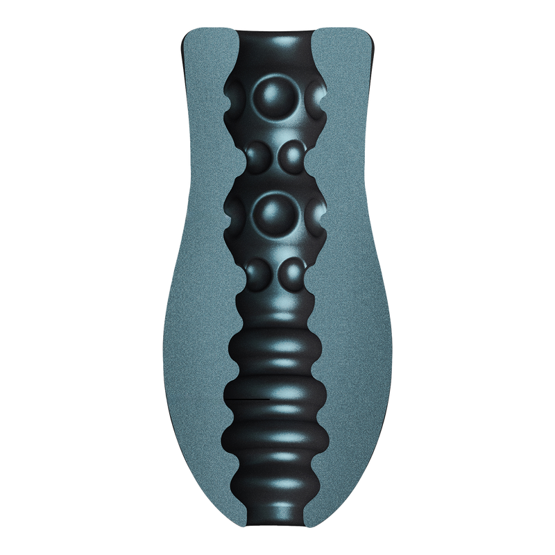 Dorcel - Sili-Cup - Masturbatore Dual Sensation - Silicone - Blu Metallizzato-Erotiekvoordeel.nl