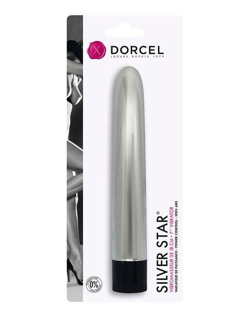 Dorcel - Silver Star - Vibratore classico - Argento-Erotiekvoordeel.nl
