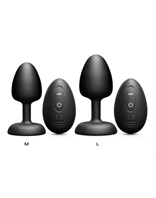 Dorcel - Wibrujący Korek Analny Geisha Infinite Z Ruchomą Metalową Kulką - Czarny - Z Pilotem-Erotiekvoordeel.nl