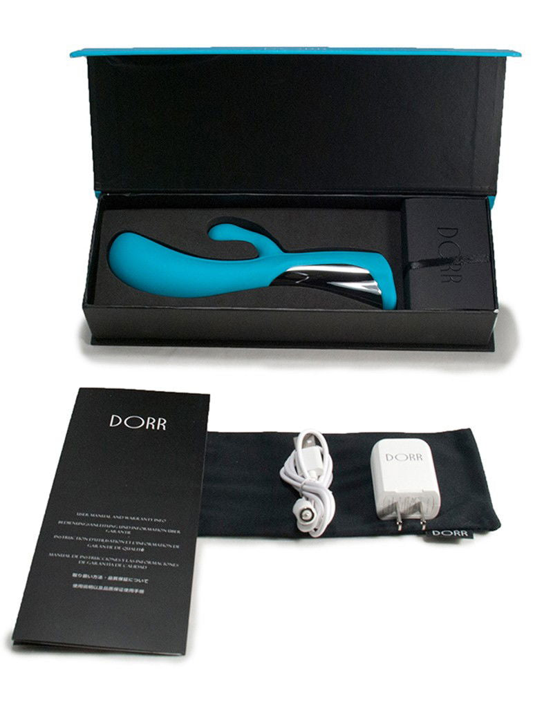 Dorr - Iora - Dual Action Rabbit Vibrator - Türkis-Erotiekvoordeel.nl