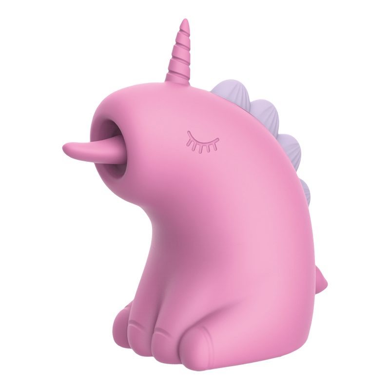 ER - Cupcake Unicorn - Clitoral Vibrator with 360° Rotating Tongue - Pink-Erotiekvoordeel.nl