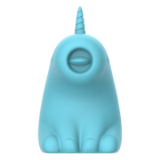 ER - Snowflake Unicorn - Klitorisvibrator mit leckender Zunge - Blauw-Erotiekvoordeel.nl