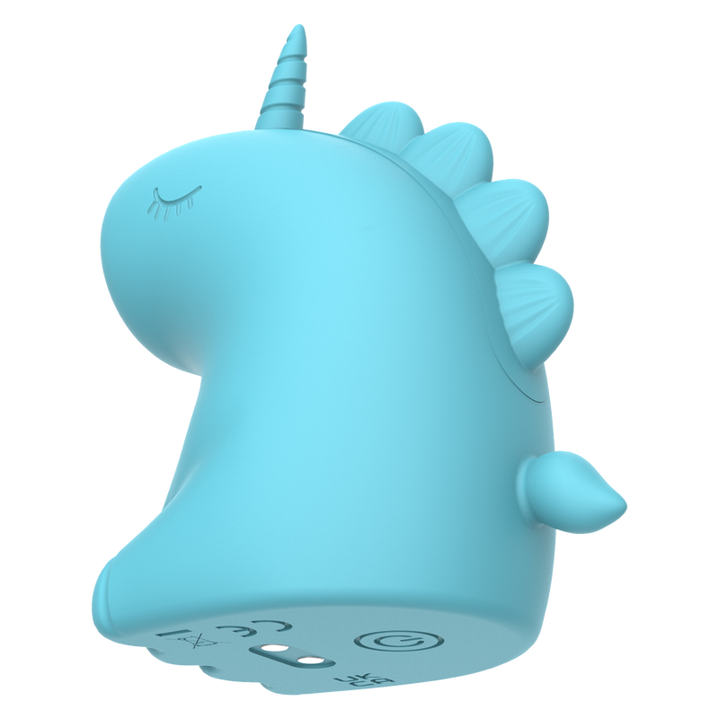ER - Snowflake Unicorn - Klitorisvibrator mit leckender Zunge - Blau - Erotiekvoordeel.nl