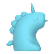 ER - Snowflake Unicorn - Klitorisvibrator mit leckender Zunge - Blau - Erotiekvoordeel.nl
