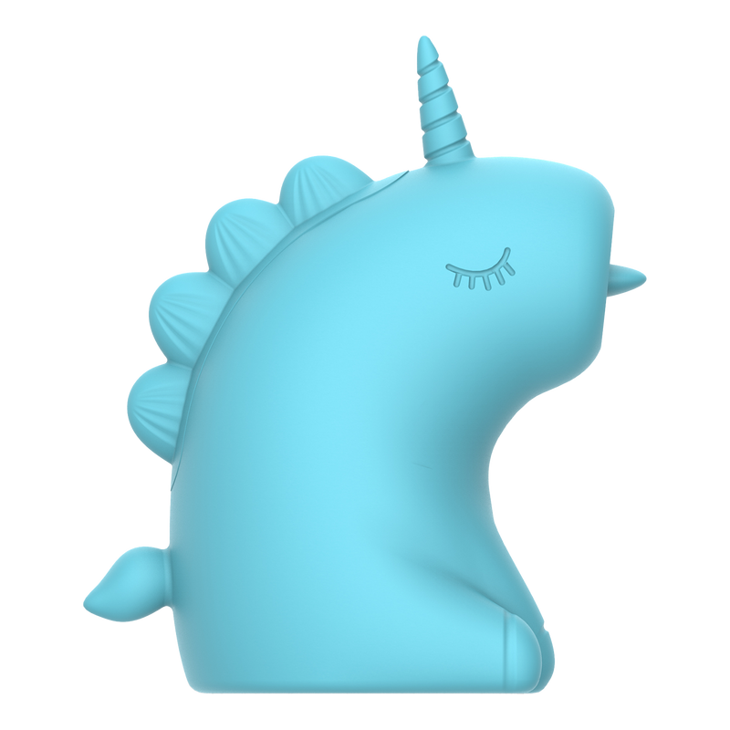 ER - Snowflake Unicorn - Klitorisvibrator mit leckender Zunge - Blau - Erotiekvoordeel.nl