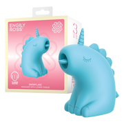 ER - Snowflake Unicorn - Klitorisvibrator mit leckender Zunge - Blauw-Erotiekvoordeel.nl