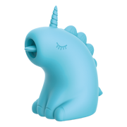 ER - Snowflake Unicorn - Klitorisvibrator mit leckender Zunge - Blauw-Erotiekvoordeel.nl