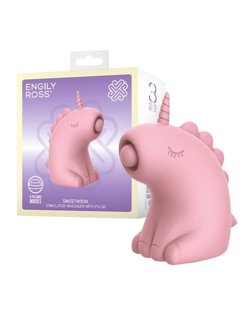 ER - Sweetmoon Unicorn - Clitoral Massager with Pulse - Soft Pink-Erotiekvoordeel.nl