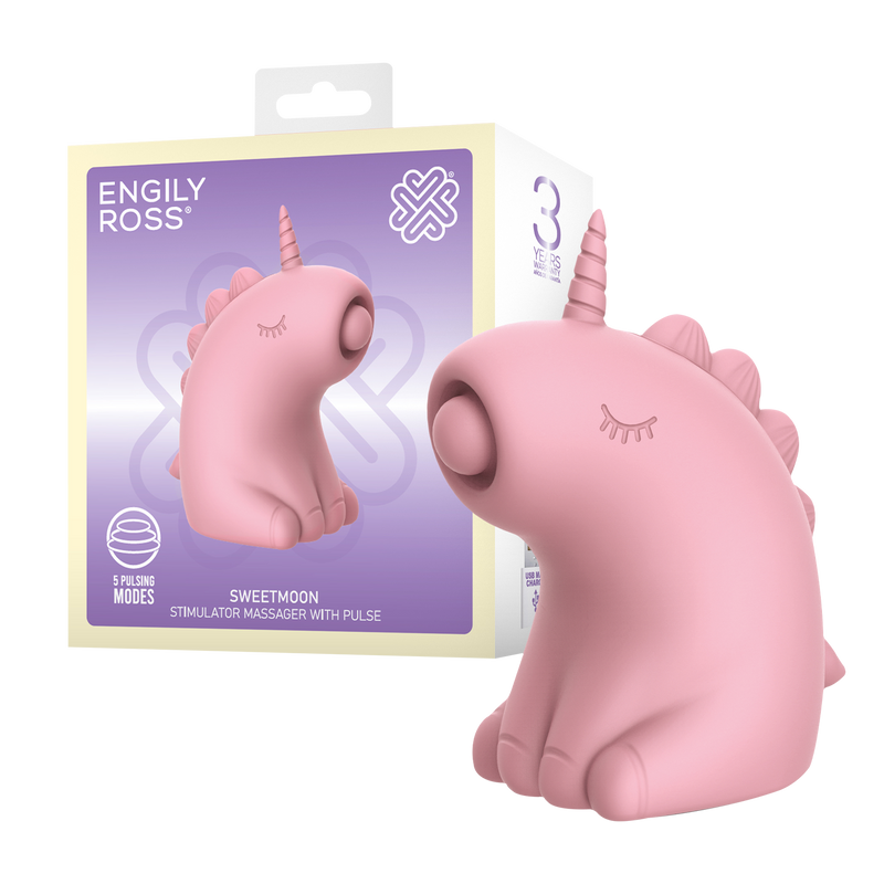 ER - Sweetmoon Unicorn - Clitoral Massager with Pulse - Soft Pink-Erotiekvoordeel.nl