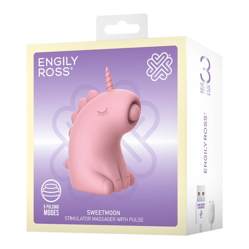 ER - Sweetmoon Unicorn - Clitoral Massager with Pulse - Soft Pink-Erotiekvoordeel.nl