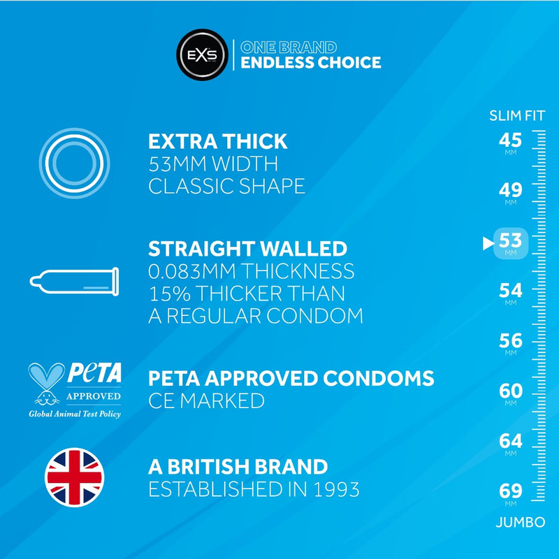 EXS Extra Thick Condoms - Erotiekvoordeel.nl