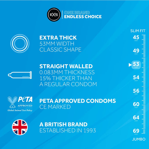 EXS Extra Thick Condoms - Erotiekvoordeel.nl