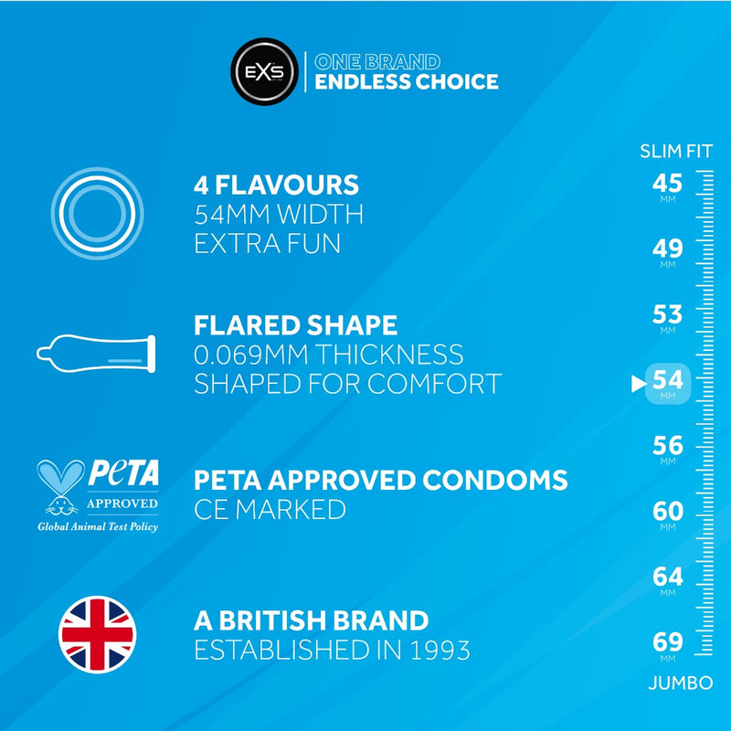 EXS Flavored Condoms Mix - Erotiekvoordeel.nl