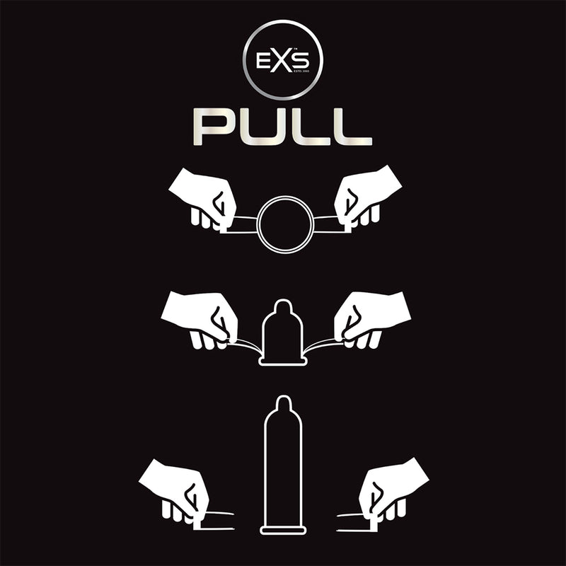 EXS Pull Regular Condoms Large - 60 mm - latex-free - with pull tab - 6 pieces - Erotiekvoordeel.nl