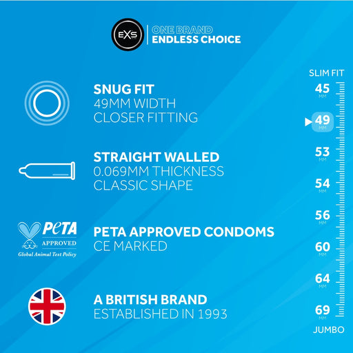 EXS Snug Fit Condoms - Erotiekvoordeel.nl