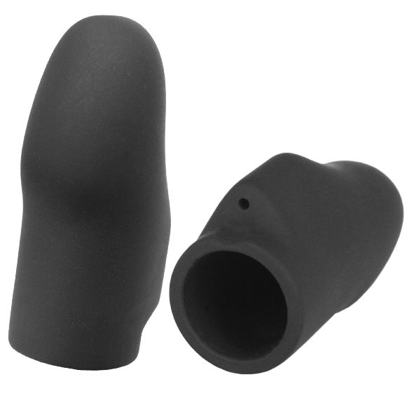 ElectraStim - Electrosex - Explorer Silicone Noir Finger Sleeves-Erotiekvoordeel.nl