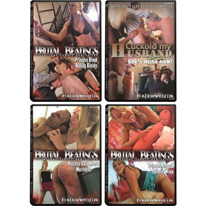DVD erotico - Femdom Shed A - Confezione da 10 - Erotiekvoordeel.nl
