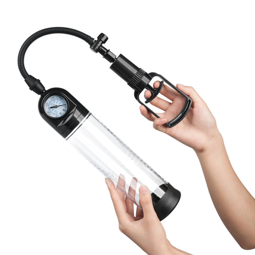 Essentials - Pompe à pénis - 31 cm - Avec manomètre - Erotiekvoordeel.nl