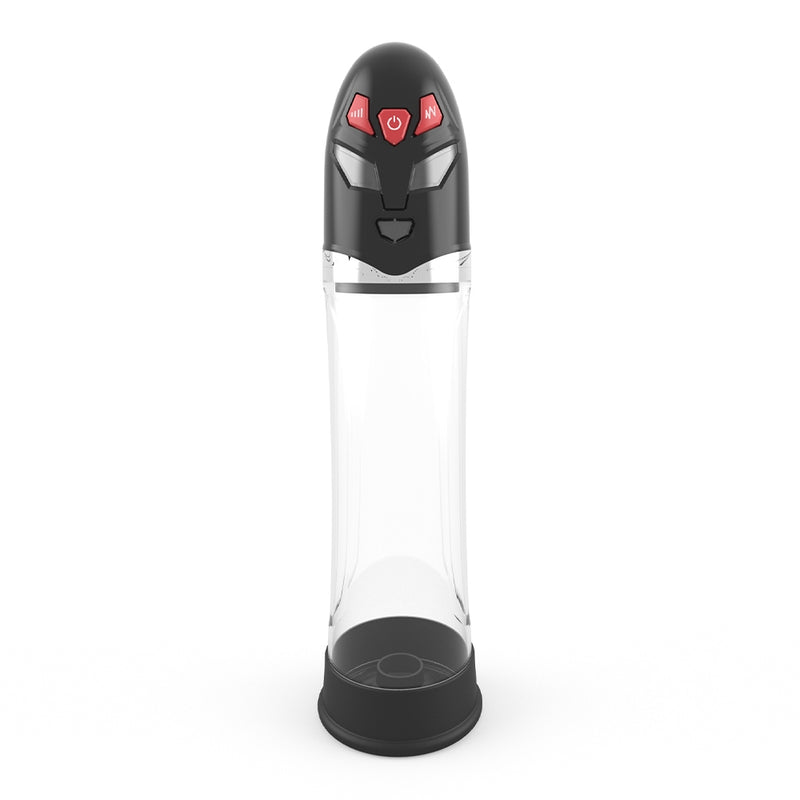 Essentials - Ultraman Auto Hydro Pump - 31 cm - Transparant/Zwart-Erotiekvoordeel.nl