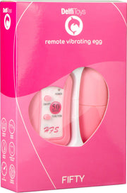 Fifty - Uovo vibrante con telecomando - Rosa-Erotiekvoordeel.nl