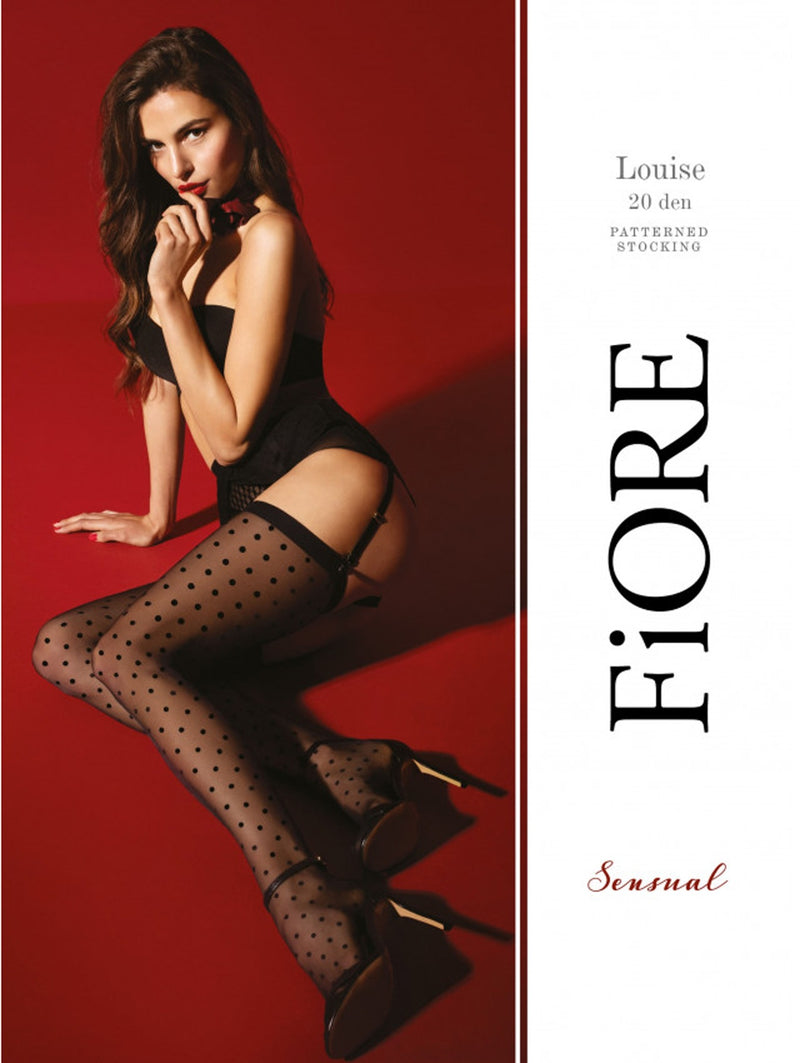 Fiore - Louise - Calze - 20 denari - Nero-Erotiekvoordeel.nl