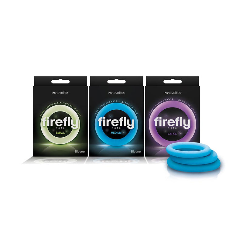 Firefly - Halo - Cockring - Glow-in-the Dark Blauw-Erotiekvoordeel.nl