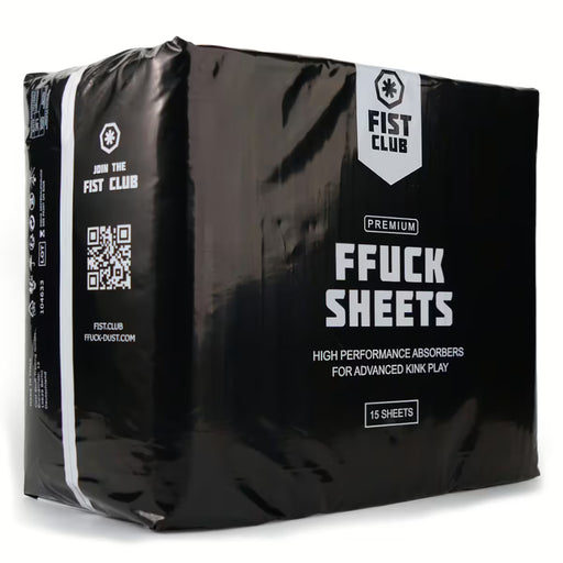 Fist Club - FFUCK SHEETS - Salviette assorbenti - 15 pezzi - Nero-Erotiekvoordeel.nl