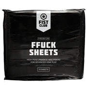 Fist Club - FFUCK SHEETS - Salviette assorbenti - 15 pezzi - Nero-Erotiekvoordeel.nl