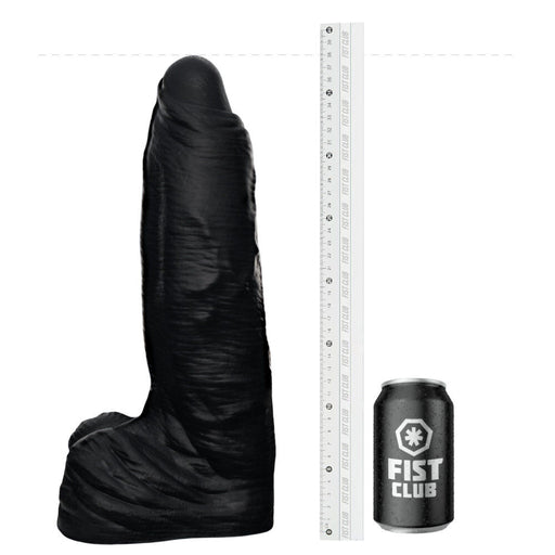 Fist Club - GIRTH QUAKE - Siliconen Dildo - 38 x 9,6 cm - Zwart-Erotiekvoordeel.nl