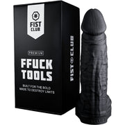 Fist Club - STRETCHPIG - Siliconen Dildo - 36 x 9 cm - Zwart-Erotiekvoordeel.nl