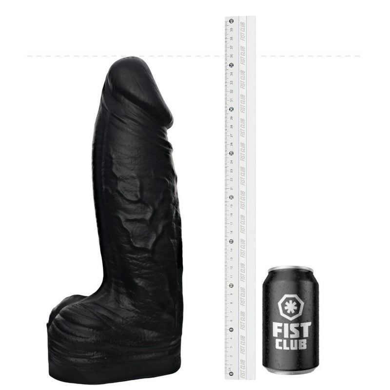 Fist Club - STRETCHPIG - Siliconen Dildo - 36 x 9 cm - Zwart-Erotiekvoordeel.nl