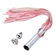 Fixxx - Aluminium Flogger met Verborgen Buttplug - Roze-Erotiekvoordeel.nl